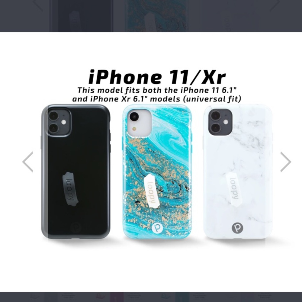 Loopy iPhone 11 white marble case